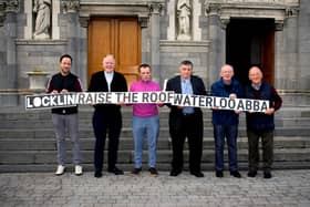 Pictured at the launch were L-R:  Barry McLoughlin, Fr. Jim Purcell, Tommy Barrett, Michael Brett, Michael O Sullivan and Dan Duggan.