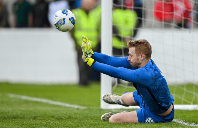 DJ Cremins and Shane Ryan are crestfallen at the end of the penalty shootout in this evening's FAI Junior Cup final at Jackman Park, Limerick this evening