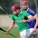 Drom & Inch's Liam Ryan pictured racing away from Kiladangan's Sean Hayes at Templederry on Saturday evening. Picture: Bridget Delaney