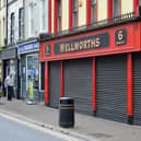 Photographer Catriona Kenny's photograph shows the shutters of Tipperary Town's Wellworth Store closed this morning (Monday).