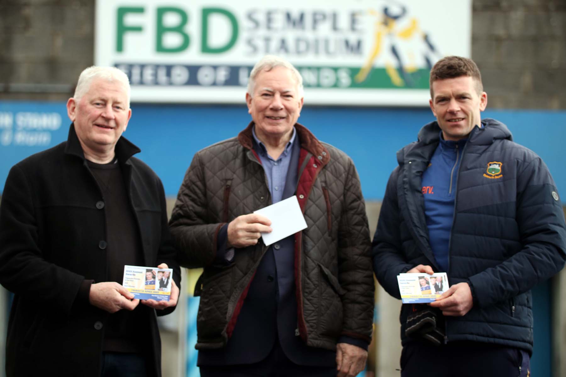 Pictured at the announcement were (left to right): Tim Floyd, Hall of Fame winner, Tom Sherlock, President, Tipperary Association Dublin and Tipperary Person of the Year, Padraic Maher.