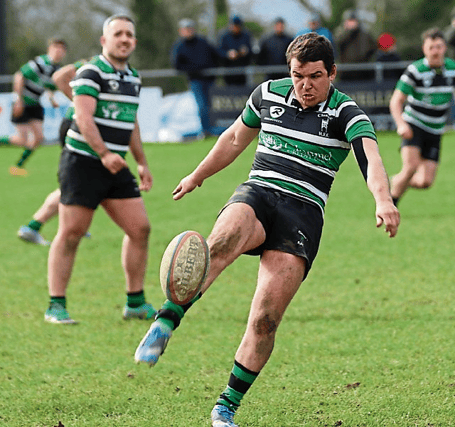 Alex Sheehan was one of two Clonmel try scorers against Bangor in the AIL Division 2C game on Saturday last.