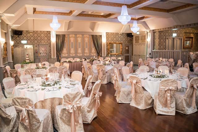 Our fabulous location is licensed for Civil Ceremonies, and our elegant O’Malley Ballroom will accommodate you and up to a maximum of 250 guests for your delicious Wedding meal. You can then dance the night away under our stunning sparkly chandeliers. The Ballroom also has its own dedicated, private bar dedicated exclusively for you and your guests.