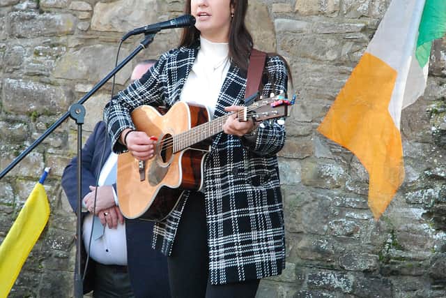 Breandán Ó Conchúir said it is regrettable that the OPW continues to refuse to allow the commemoration to take place inside the grounds of Roscrea Castle, but the turnout at the commemoration “was a tribute” to the men executed in 1923.