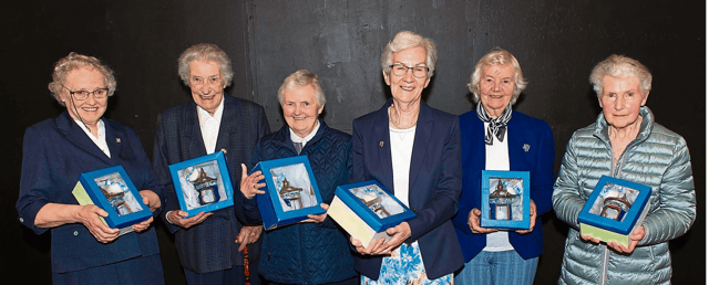 Presentation Sisters from left: Sr Maria Fletcher, Sr Rosarii Treacy, Sr Maureen Power, Sr Kathleen Dooley, Sr Juliana Purcell and Sr Mary Martin. (See story in text).