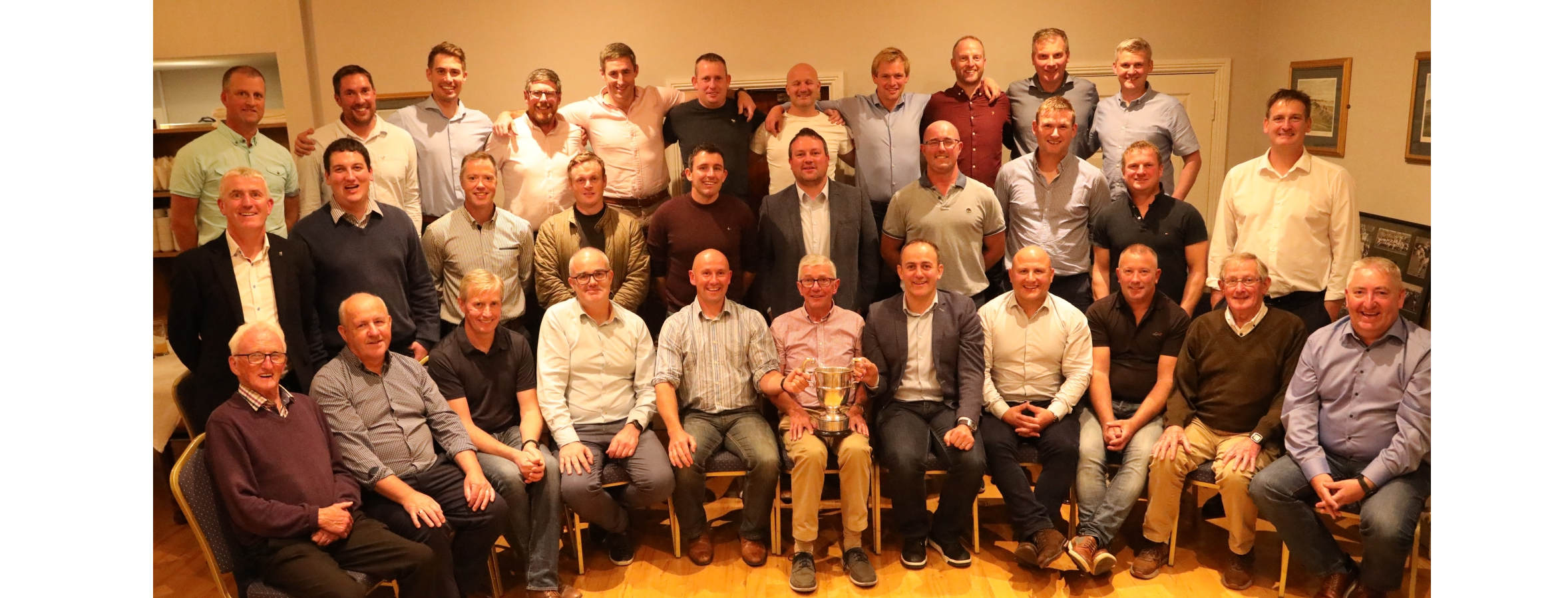 Members of the Abbey School 1992 and 2002 All-Ireland Colleges Champions teams pictured at a reunion at Tipperary Golf Club
