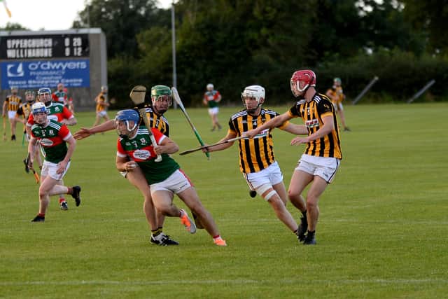 Four of the next six scores were from placed balls. Jack Shelly pointed a free for Mullinahone before Upperchurch responded with five unanswered points. The long-range accuracy with frees from Gavin Ryan punished Mullinahone three times, his brother Keith chipping in with a huge point from play from his own 65 and Aaron Ryan also pointing while at full speed from 45 metres out.