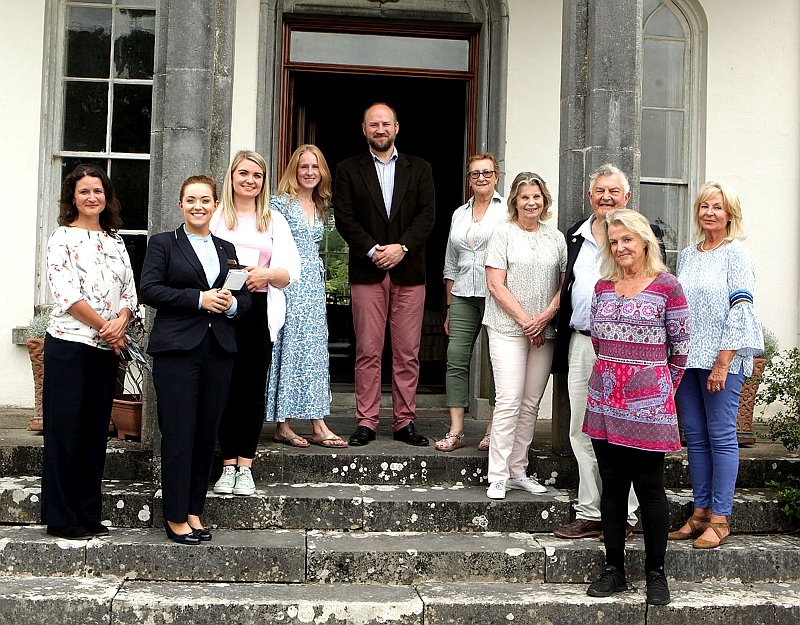 Jonathan Manning, CEO, Historic Houses of Ireland meets the owners of Lismacue House, Genane House and Castlegarde Castle at the launch of historic family home tours