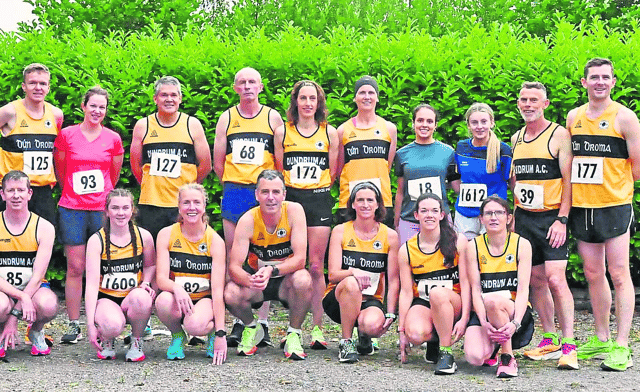 Dundrum AC's athletes who all competed in their 37th Annual Coillte 10k and the 5k for juniors