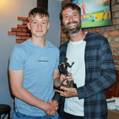 Youths Dylan Butler was awarded Managers Player of the Year by Manager Jonas Kerr