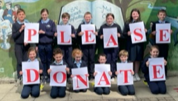 Photo features members of our student council and those involved in the promotional video
