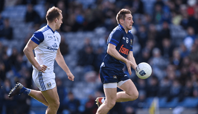 Tipperary's Bill Maher breaks away from Cavan's Padraig Faulkner during this afternoon's division four final at Croke Park. Picture: Piaras Ó Mídheach/Sportsfile
