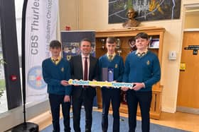 Jack Ryan, Mr Tiernan O'Donnell (Principal), Louis Ryan and Ethan Whithead