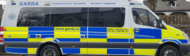 The Garda command vehicle that is the information point for the recruitment campaign roadshow