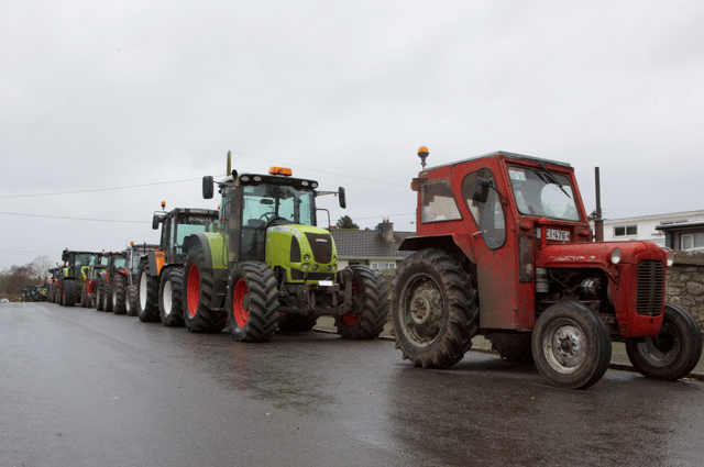On December 12, Ballylooby held their inaugural Tractor Convoy.