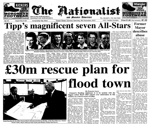 The front page of The Nationalist on December 8, 2001