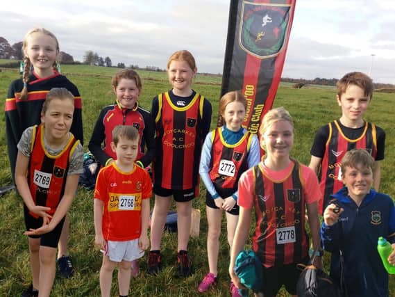 Moycarkey Coolcroo athletes that competed at the County B Championships in Moyne on November 14