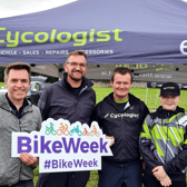 Clonmel Cycling Club’s John Dempsey, Barry Fitzgerald, John Bourke and Conor Bourke are planning for Verge Cross Clonmel, the international cycling event at Powerstown Park racecourse on October 16-17