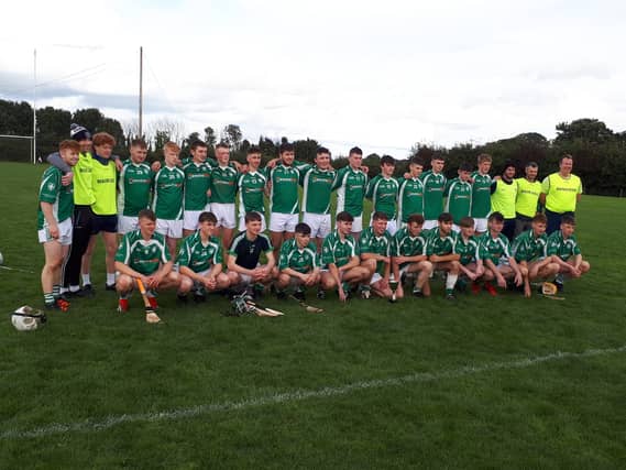 The Holycross Ballycahill panel which won the county u19 B hurling final this afternoon