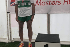 Clonmel AC’s John Laste, who was second over 55 in the British Masters 3k Walk championships in Derby last weekend