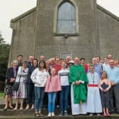 Pictured here were the congregation at Knockgraffon Mass last Sunday with Fr Michael Kennedy who is leaving the parish of New Inn after 12 years of dedicated service.