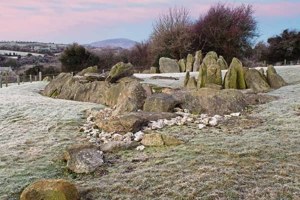 The ancient Knockroe Passage Tomb near Ahenny