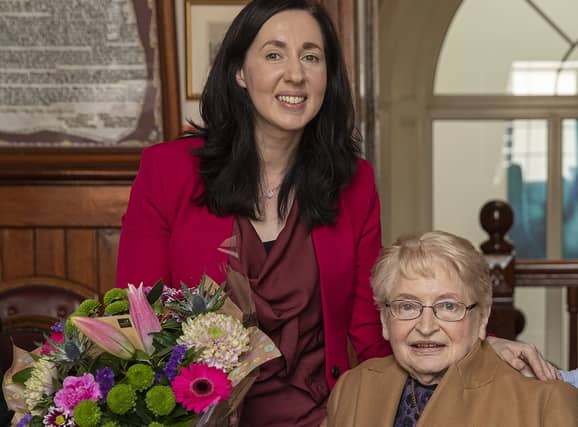 Tipperary Carer of the Year 2019 Mary Doran with her mother Leishe at Clonmel Town Hall