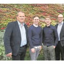 Deloitte FAE Exam Success: Mike Hartwell, Head of Audit & Assurance, Deloitte; Luke Bailey; Conor Burke; and Pieter Burger, Tax Partner, Deloitte