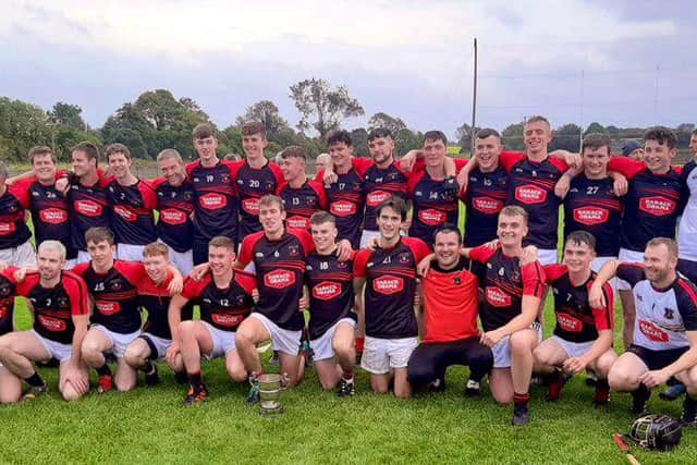Egan denied Kirwan with another save before Adam Hogan had the final say from play the wi. At the final whistle the Moneygall supporters ran on to the field - they have waited a long time to see Brendan Toohy accept the Fr Hewitt Cup.