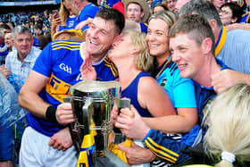 Tipperary captain Séamus Callanan pictured celebrating a famous win with his family. Picture: Eamonn McGee
