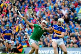 Brendan Maher pictured in action against Limerick's Aaron Gillane on Sunday. Picture: Eamonn McGee