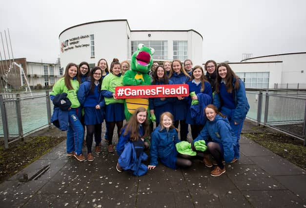 Pictured enjoying the 16th Irish Games Fleadh at LIT Thurles were, the Ursuline Secondary School, Thurles. PICTURE: Alan Place