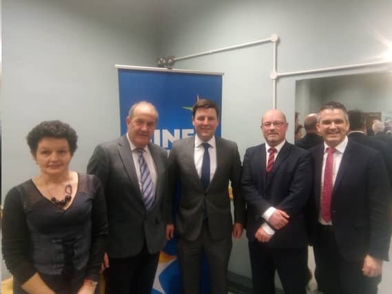 At the Fine Gael selection convention in Nenagh, Margaret Mary O'Dywer, Fine Gael Nenagh district chairperson; Cllr Ger Darcy, Cllr John Clendennen, Conor Delaney; Garret Ahearn, general election c