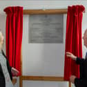 Carrick-on-Suir Municipal District chairperson Cllr Louise McLoughlin and Co. Council chairman Mattie Ryan officially opening Carrick-on-Suir's refurbished and extended Town Hall. Picture Joe Kenny