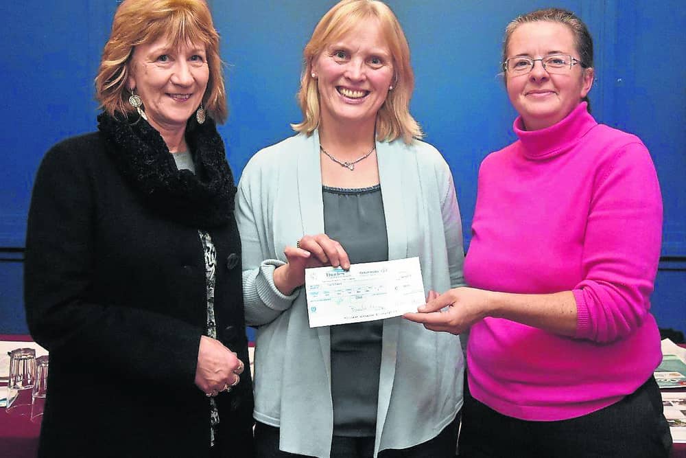 Theresa Purcell, Roisin Scully and  Catherine Fogarty  presenting the Winner of Best Streetscape,  Friar Street