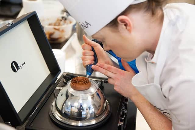 Earlier this year Stakelum’s eye for detail and contemporary flavour combinations saw her top the leader board at the regional C3 Valrhona championships in Paris, earning her a place in the grand final of the competition in the US this October.