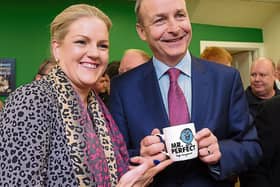 Fianna Fail leader Micheal Martin with Tipperary candidate Sandra Farrell when he opened her office in Nenagh Picture: Tom Doherty
