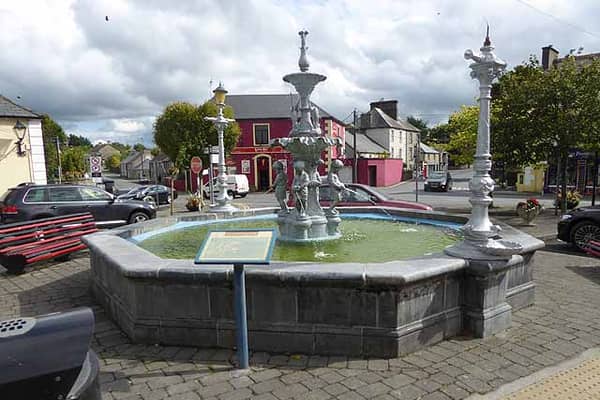 Rosemary Square in Roscrea is built around the Fancy Fountain and is where several roads converge