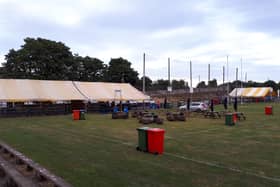 The calm before the storm - Holycross GAA field  with preparations almost complete for Cut Loose 2018.