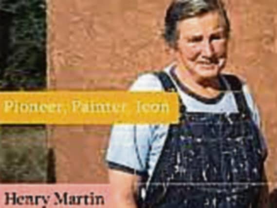 The cover of Henry Martin's book on Agnes Martin, Pioneer, Painter, Icon