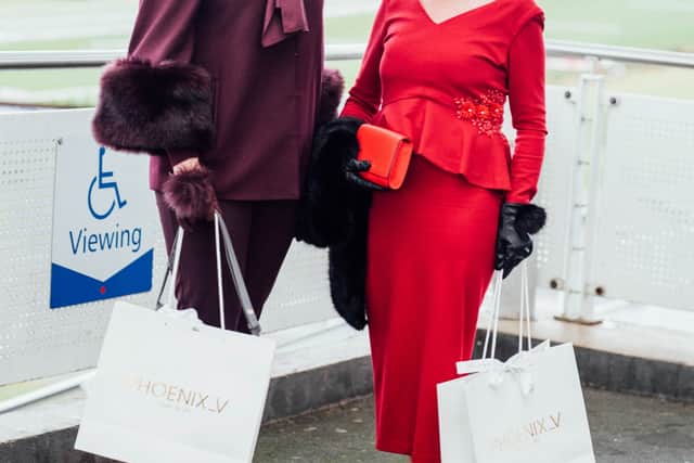 In second place was Stacey O’Leary, a Home Economics teacher from Killarney, Co. Kerry who won a luxury overnight stay for two people in a Junior Suite in The Savoy Hotel Limerick. Stacey wore a red and gold brocade dress by Tina Griffin complete with red headpiece by Carol Kenneally. Her shoes were by Whos for Shoes in Killarney and fur bag by Annburys in Tralee.