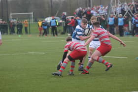 Matthew Burke pictured in action for Rockwell College.