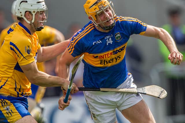 Efforts from John McGrath, Steven O’Brien and Jason Forde concluded the scoring from a Tipperary point of view while Clare busied themselves with the search for goals. Darragh Mooney saved from Shane O’Donnell in the 74th minute and Tomás Hamill dived to block the follow up from Peter Duggan. O’Donnell took aim again in the 75th minute, but was hooked by Donagh Maher. Tipperary ‘keeper Darragh Mooney managed to block another David Reidy shot in the 75th minute before Shane O’Donnell scrambled home the rebound.