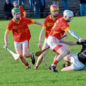 Action from last weekend's South Tipperary under 21 hurling semi-final in which Killenaule defeated Carrick Swans by 2-14 to 1-8