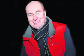 Michael McLoughlin who performed on the night with his son.