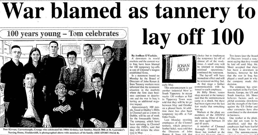 The front page of The Nationalist on November 22, 2012 with the wonderful front page news story about the arrival of Baby James