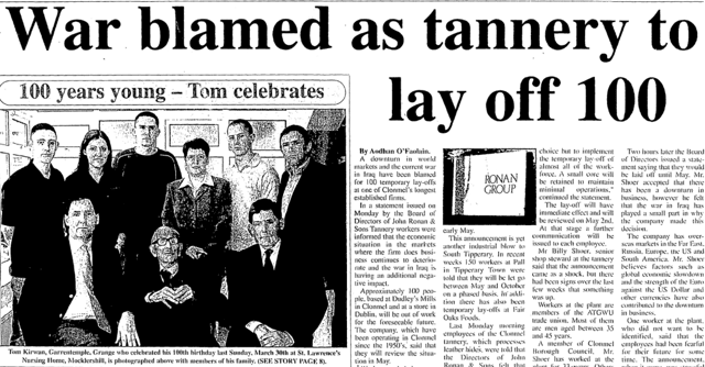 The front page of The Nationalist on November 22, 2012 with the wonderful front page news story about the arrival of Baby James