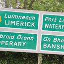 Signpost on the N24 near Tipperary Town 