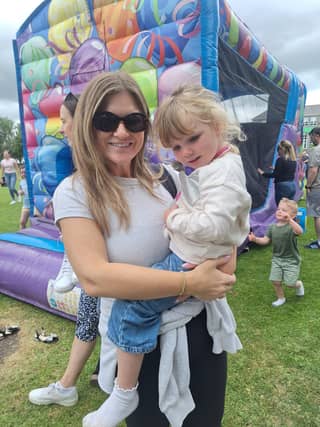 Triona and Mae O'Callaghan-Murphy at the Clancy Festival Family Fun Day