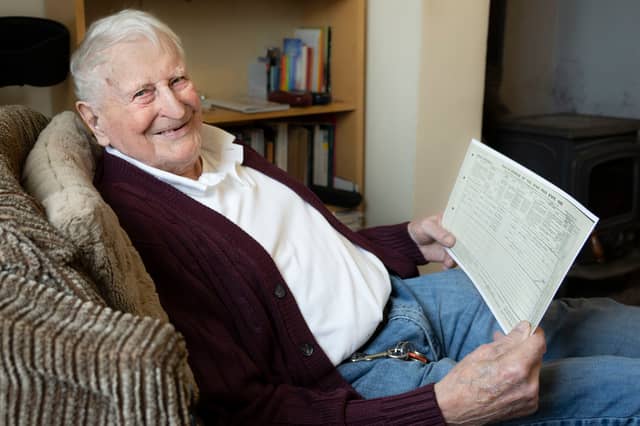 Johnny Sheehan (101) looking up the 1926 census and finding himself in the records of a very different Ireland.